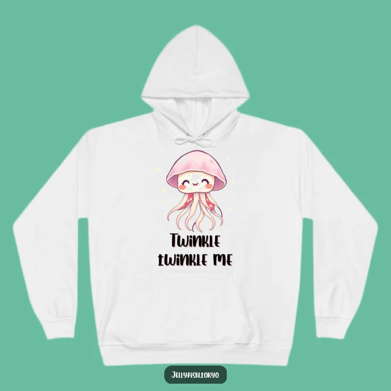 Funny Smiling Jellyfish Kimono Hoodie: Twinkling Light Cozy Gift