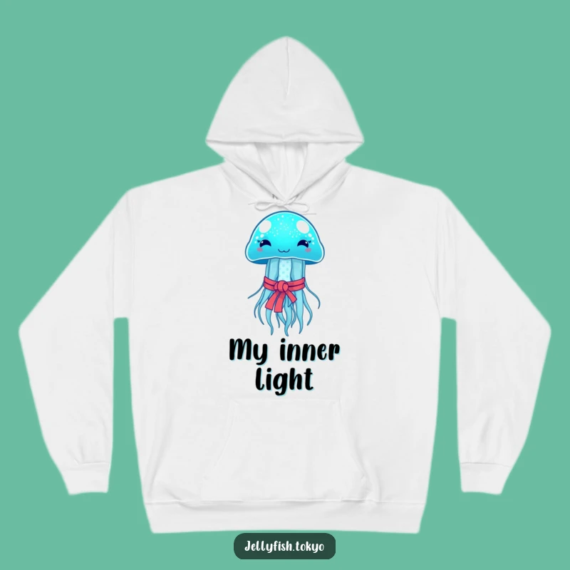 Funny Blue Jellyfish Obi Hoodie: Cozy Warmth & Glowing Humor