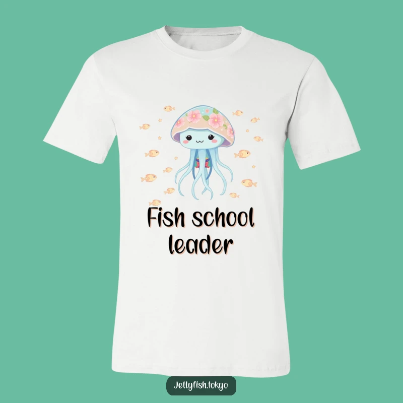 Funny Playful Jellyfish Kimono T-Shirt: Floral Glowing Fish Gift